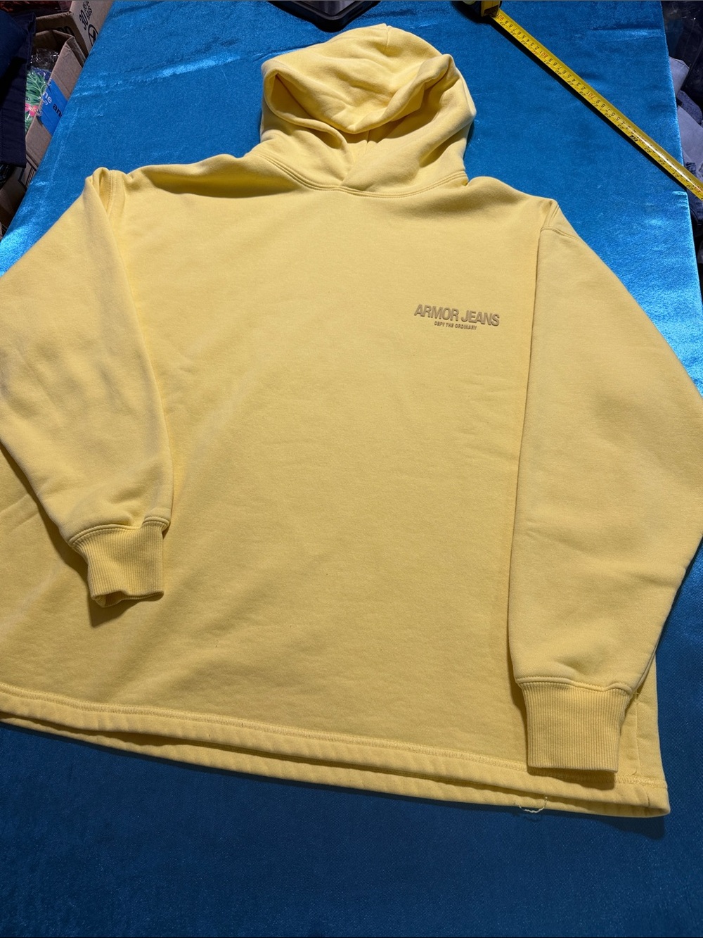 Armor Jeans Women's Yellow Logo Hoodie
